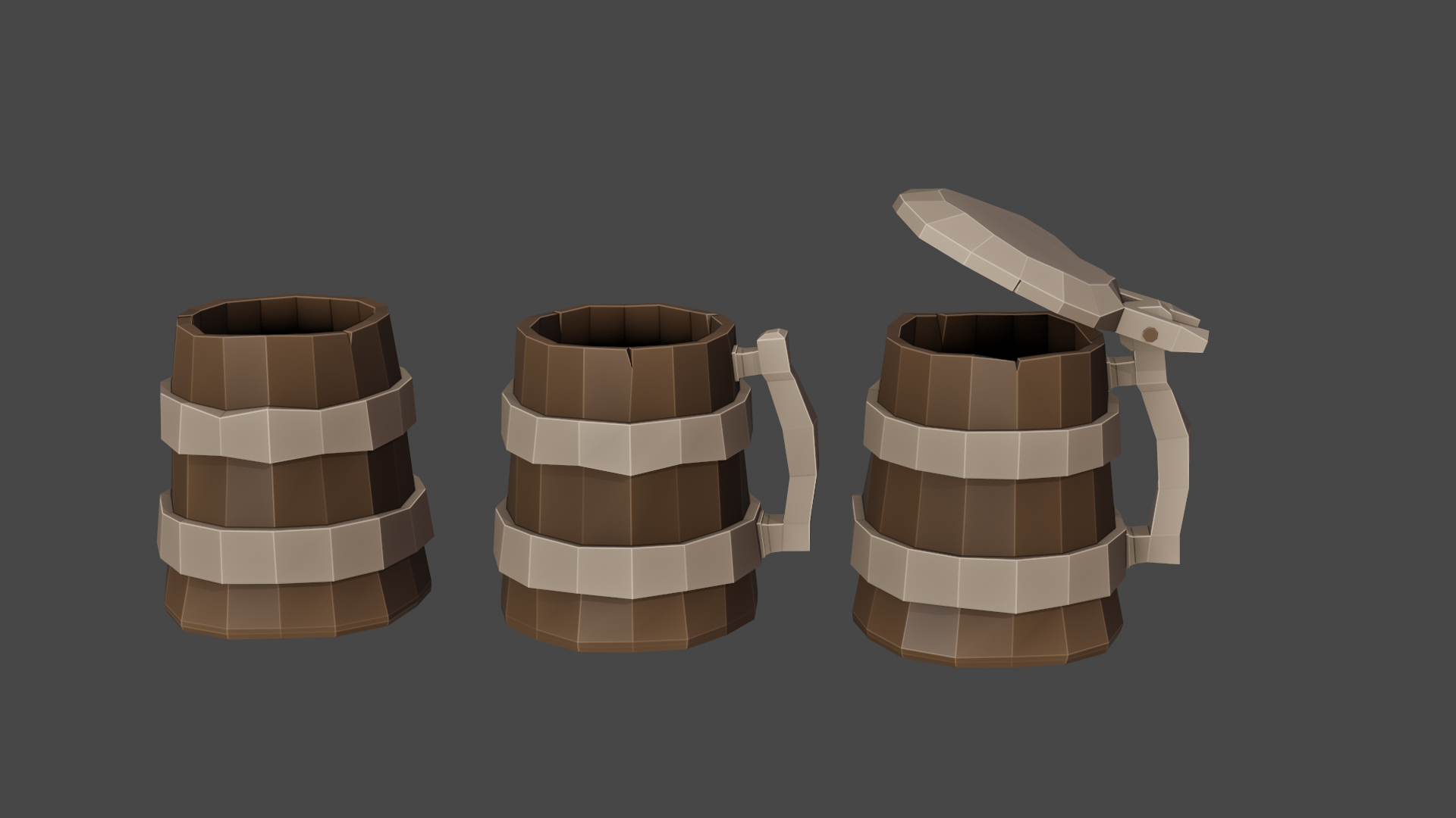 Medieval beer mugs preview image 1